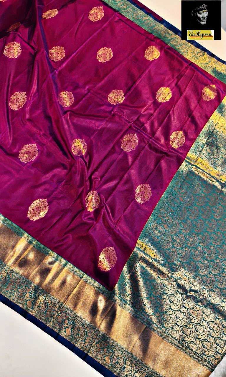 Soft Silk Designer Saree in Black