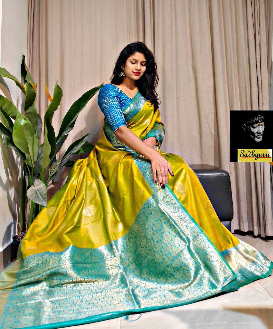 Soft Silk Designer Saree in Black