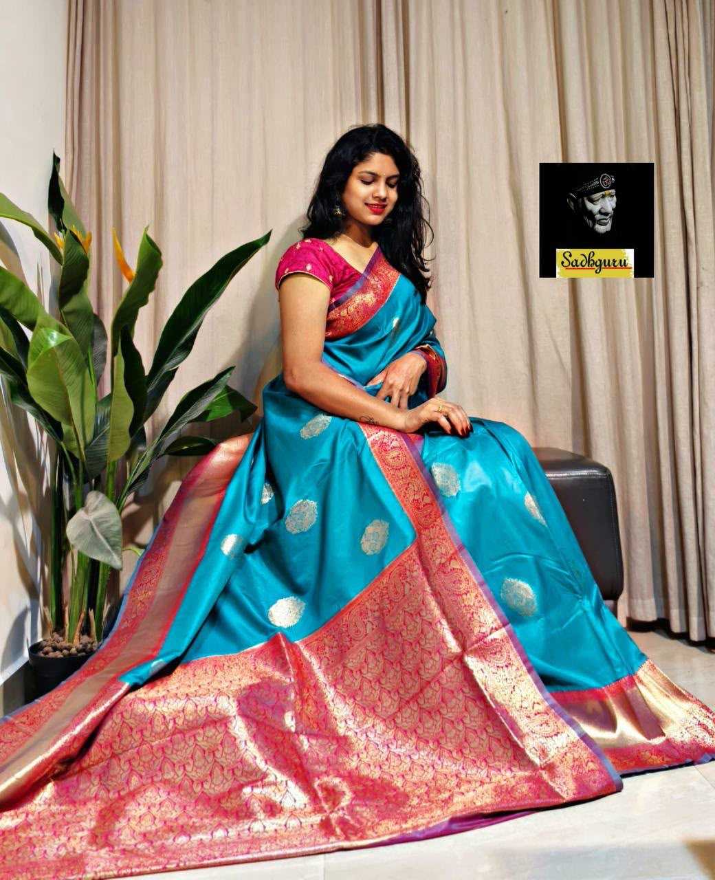 Soft Silk Designer Saree in Black