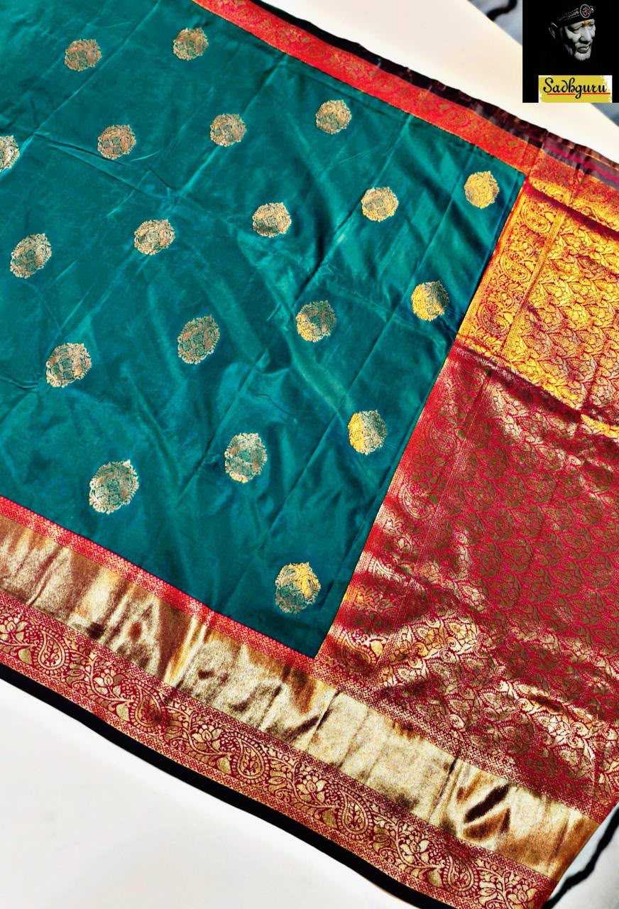 Soft Silk Designer Saree in Black