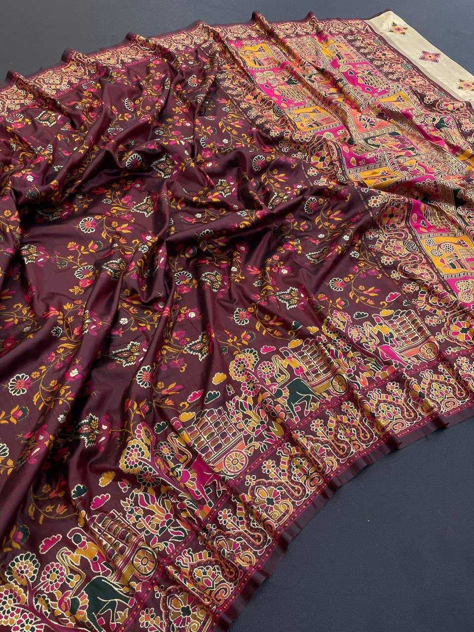 Pashmina Designer Saree in Blue