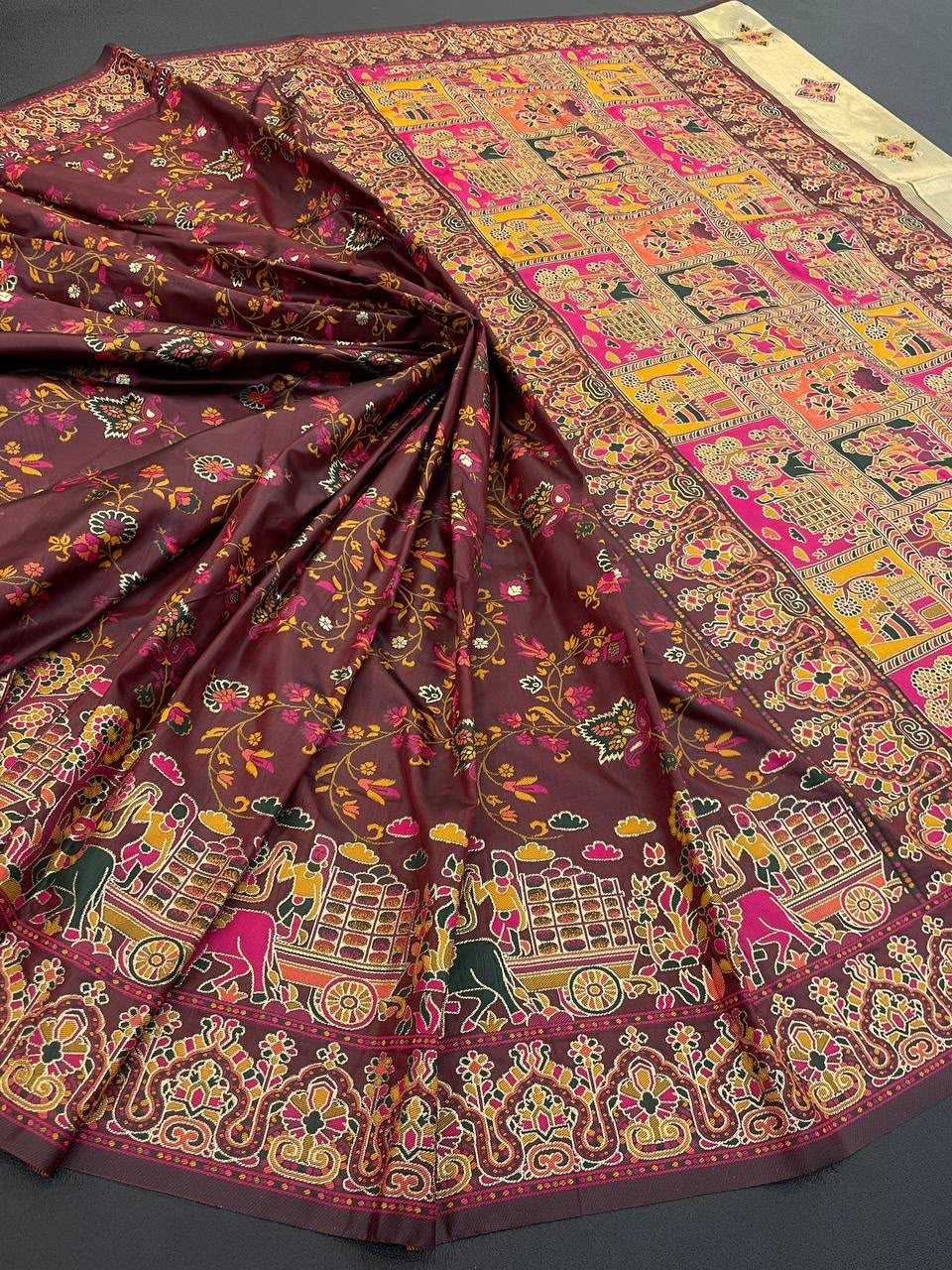 Pashmina Designer Saree in Blue