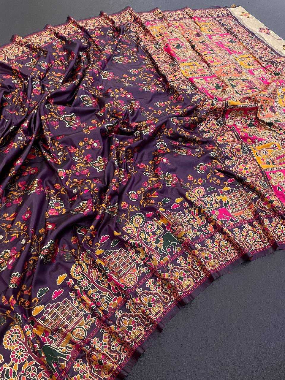 Pashmina Designer Saree in Blue