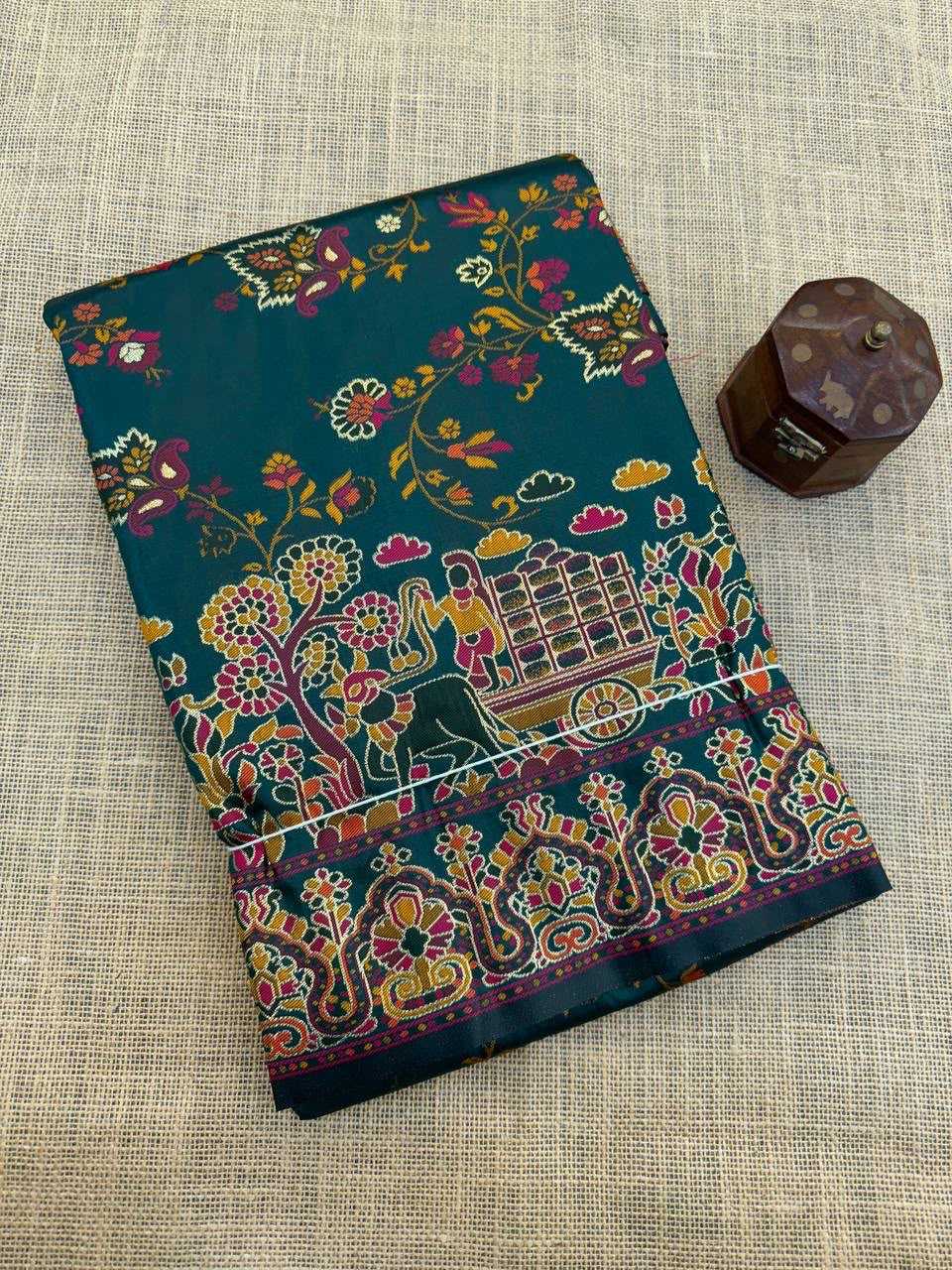 Pashmina Designer Saree in Blue