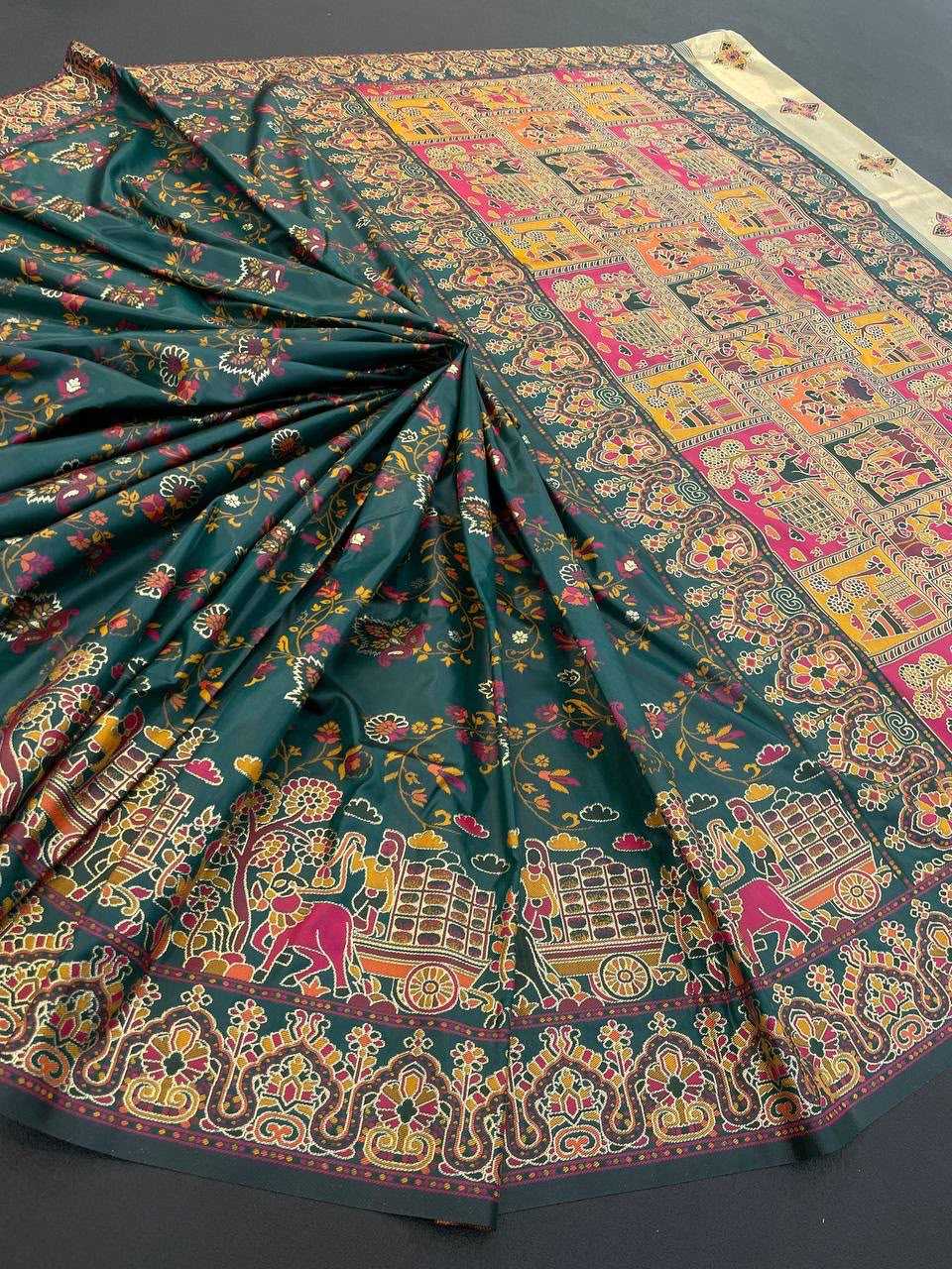 Pashmina Designer Saree in Blue
