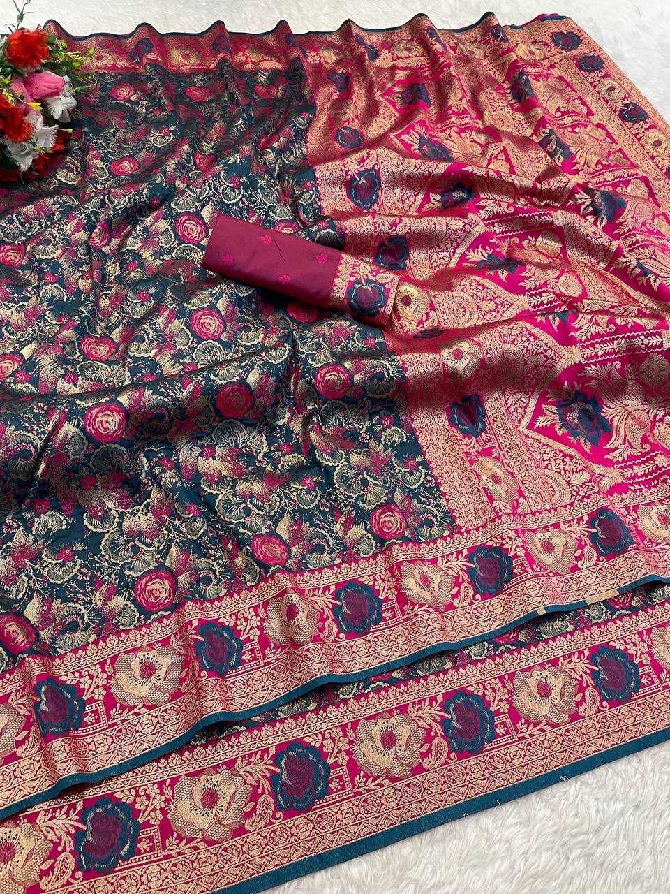 Soft Silk Saree in Wine