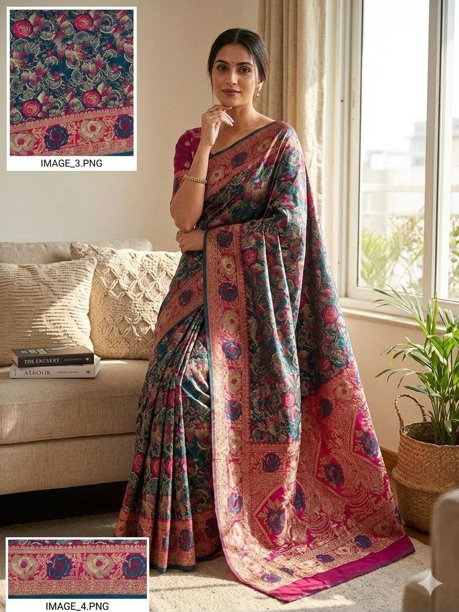 Soft Silk Saree in Wine