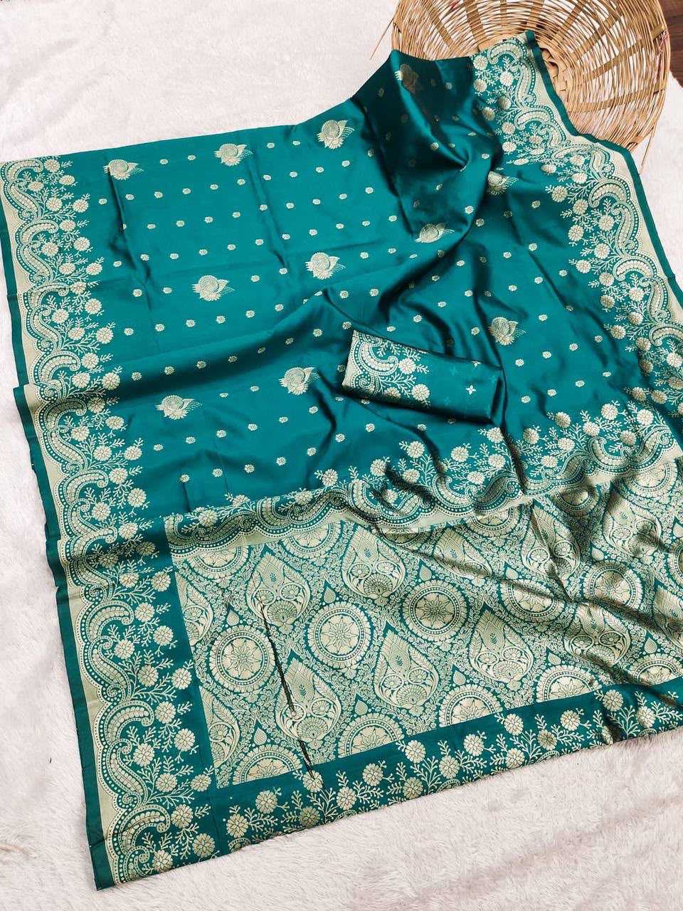Lichi Silk Banarasi Saree in Dark Wine