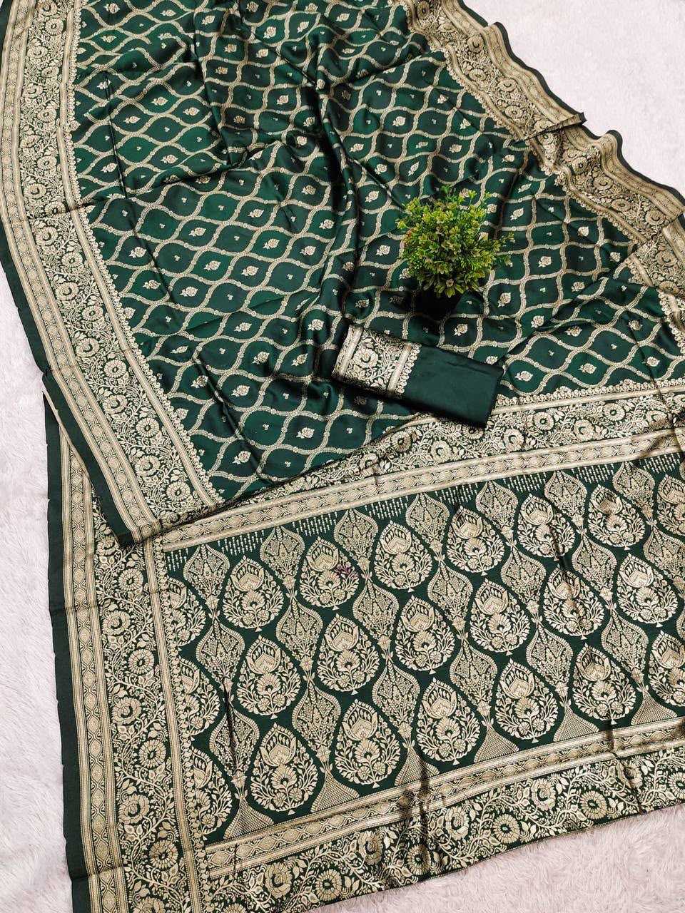 Lichi Silk Banarasi Saree in Violet