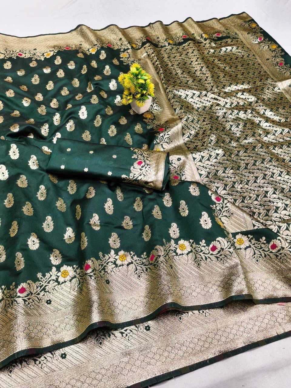 Banarasi Soft Silk Saree in Wine