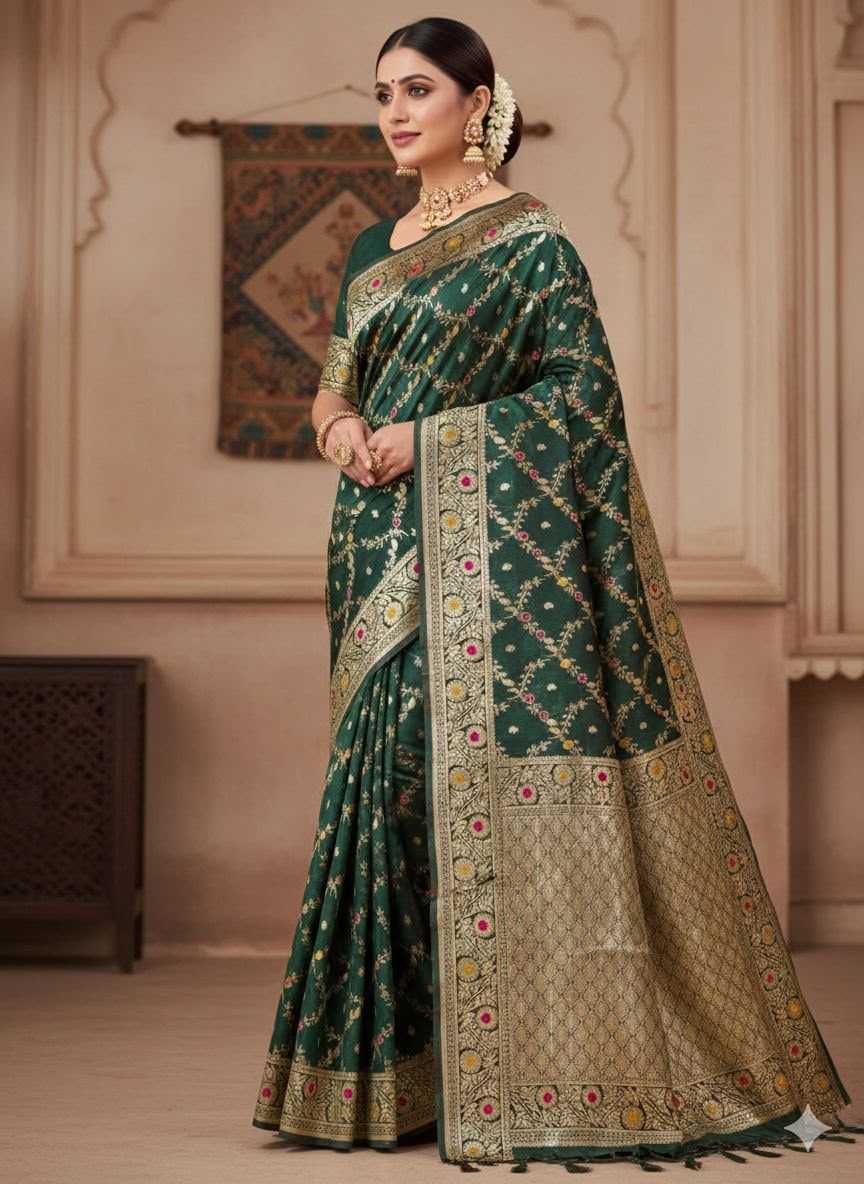 Banarasi Soft Silk Saree in Wine