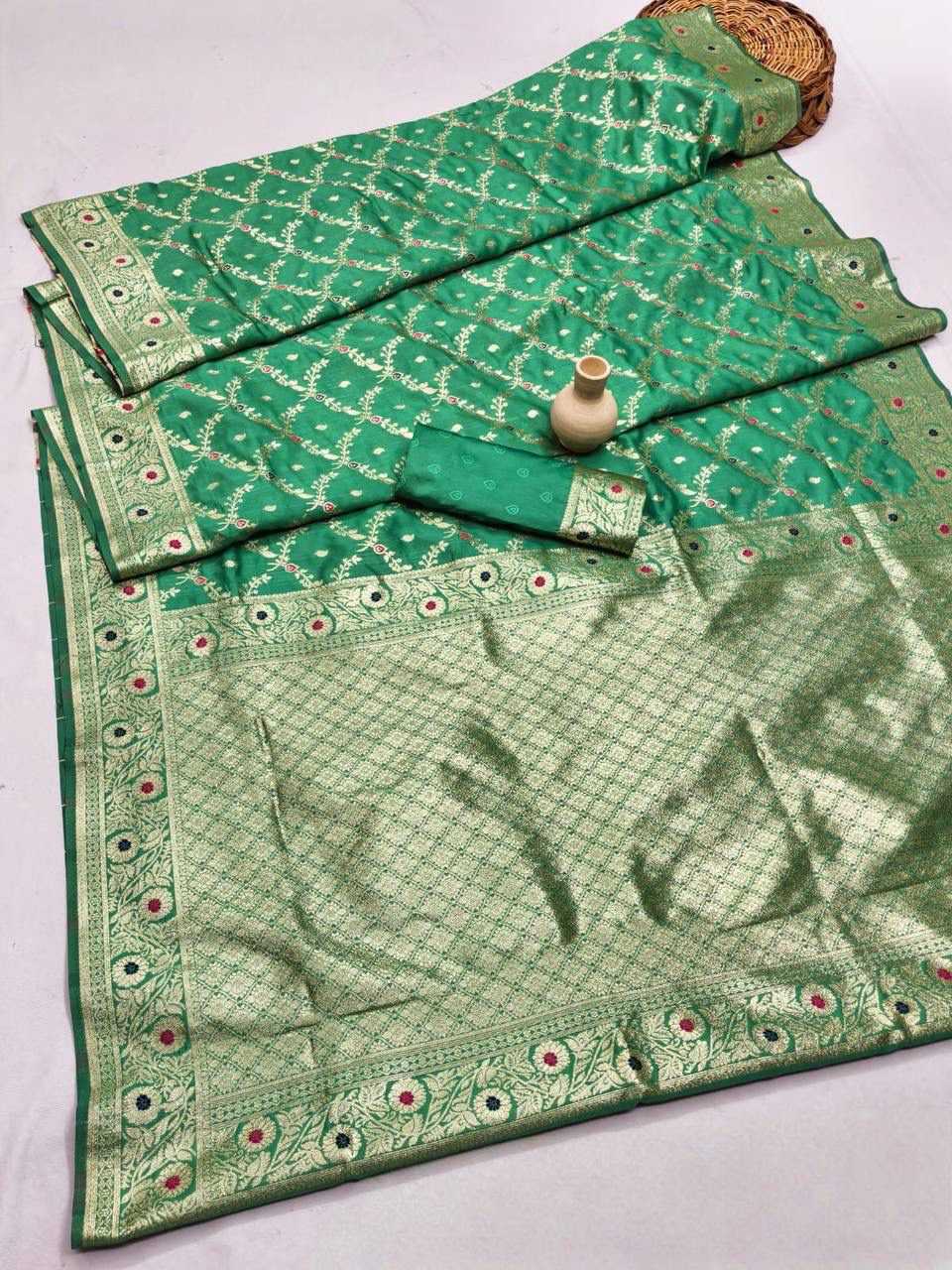 Banarasi Soft Silk Saree in Wine