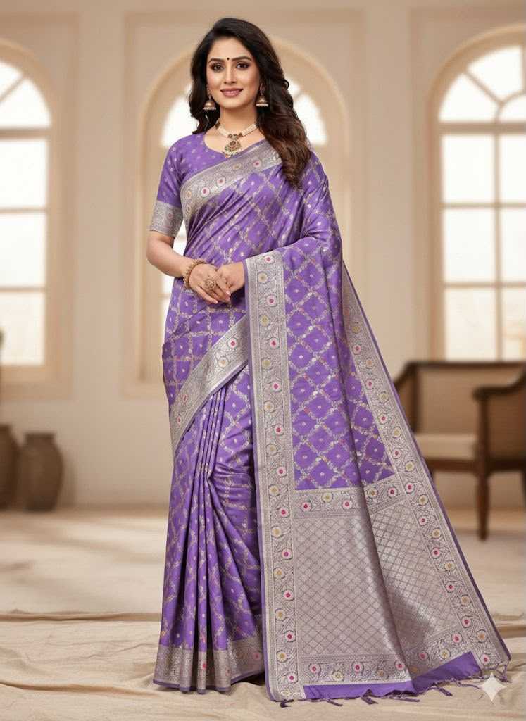 Banarasi Soft Silk Saree in Wine