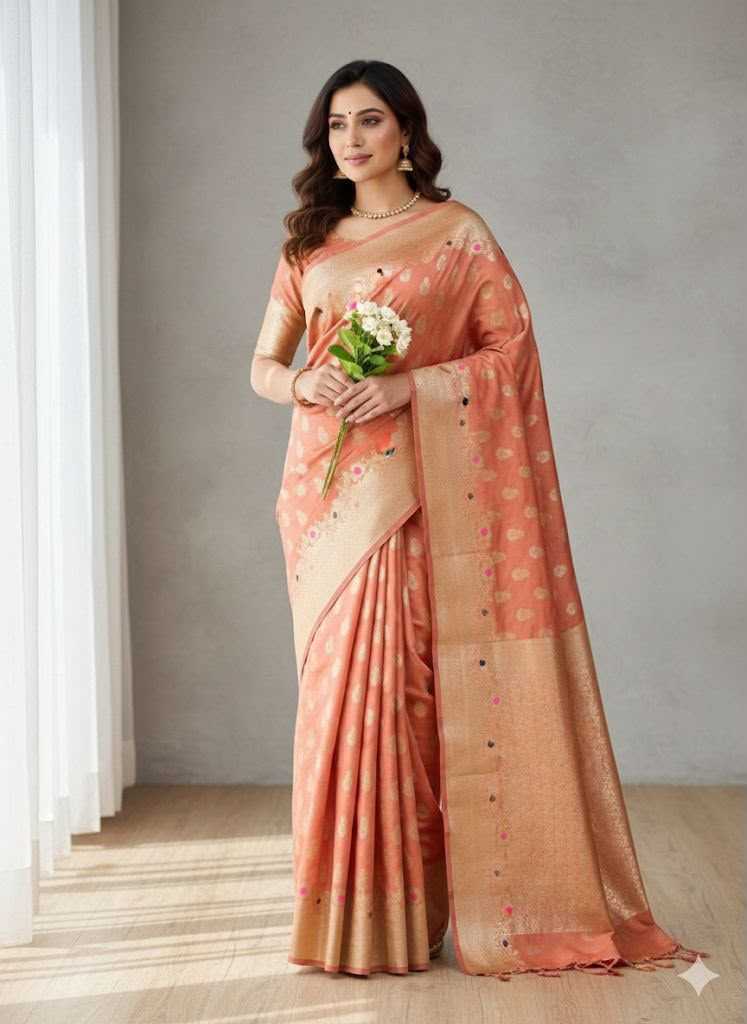 Banarasi Soft Silk Saree in Wine