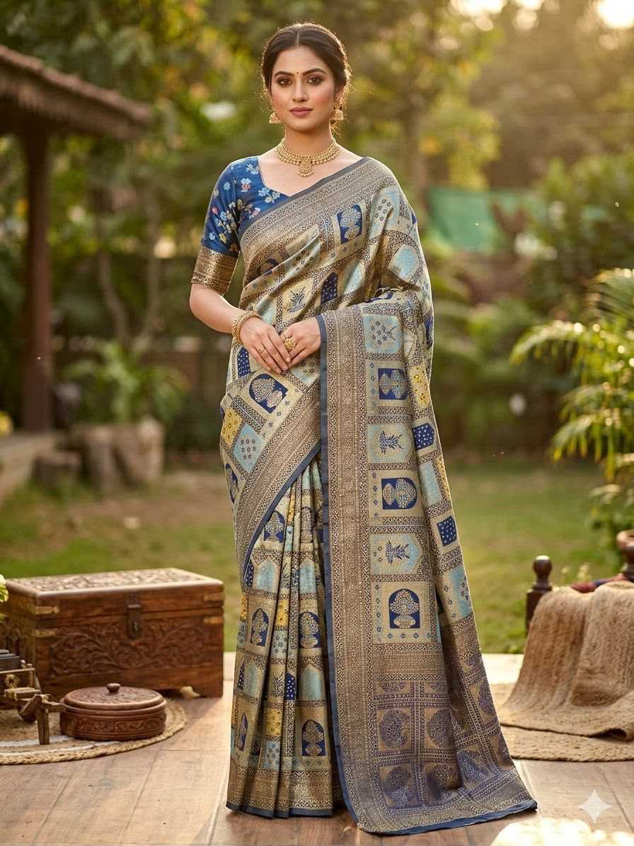 Lichi Silk Banarasi Saree