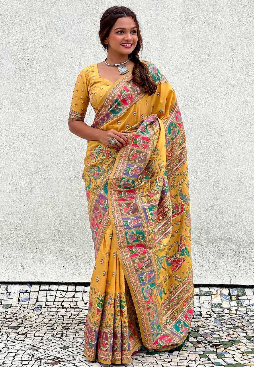 Pashmina Designer Saree in Pink