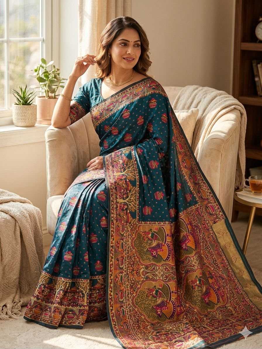 Pashmina Butta Saree