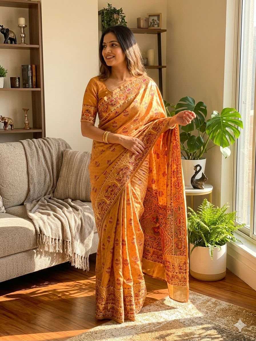 Pashmina Butta Saree