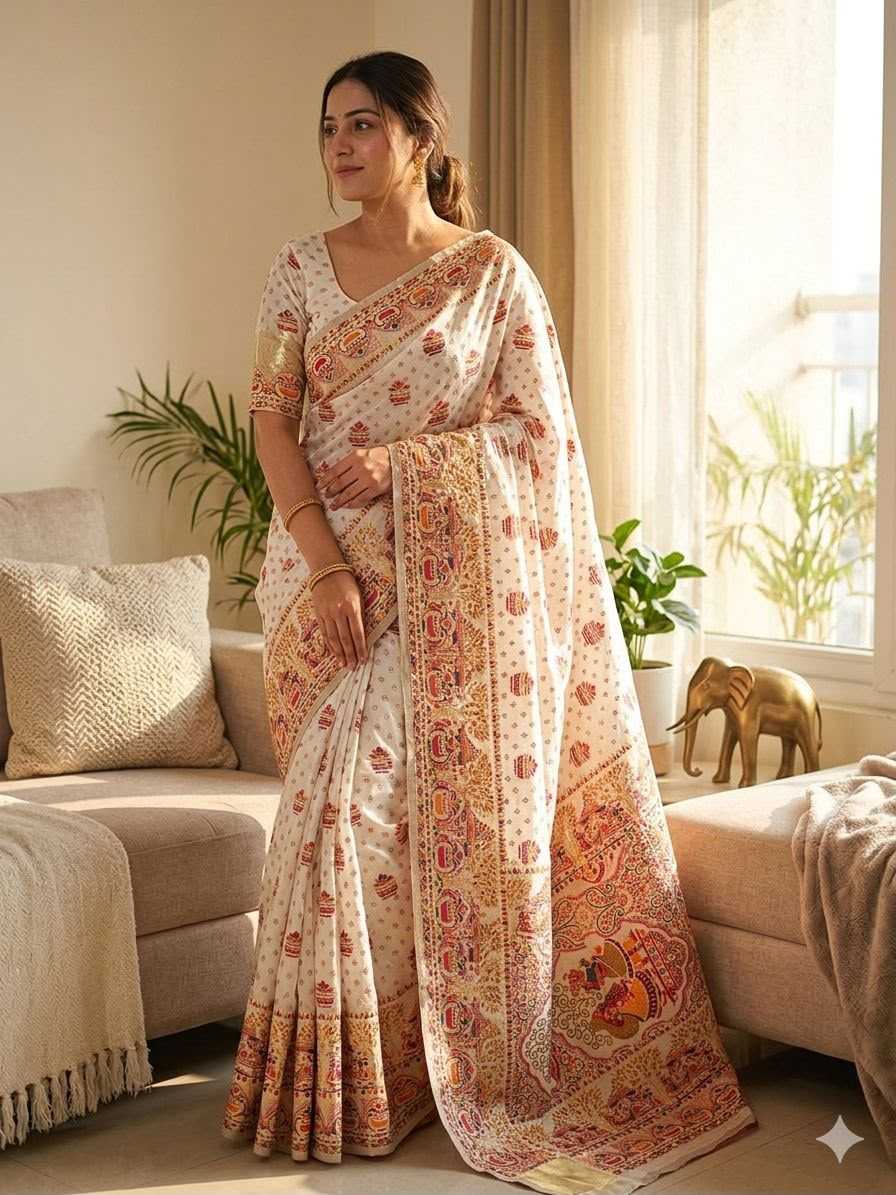 Pashmina Butta Saree