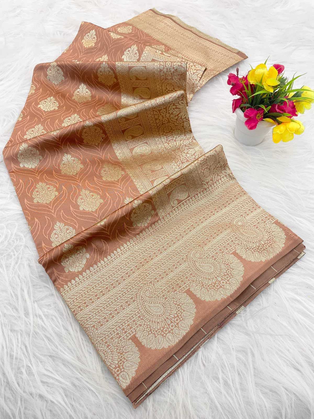 Banarasi Soft Silk Saree in Pink