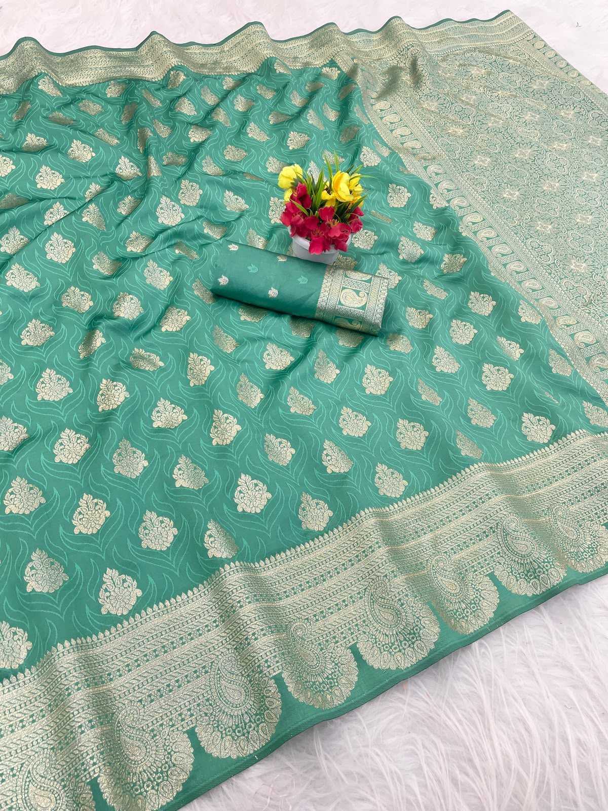 Banarasi Soft Silk Saree in Pink