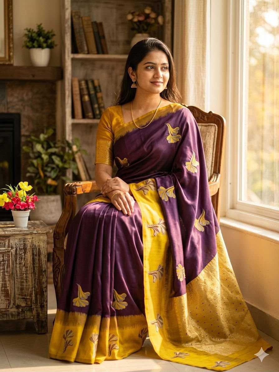 Banarasi Soft Silk Saree in Light Green