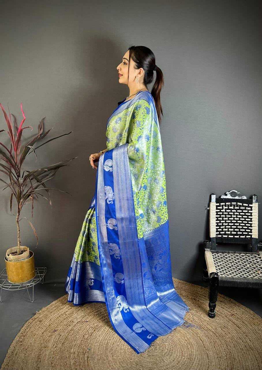 Kanjivaram Silk Designer Saree in Lavender