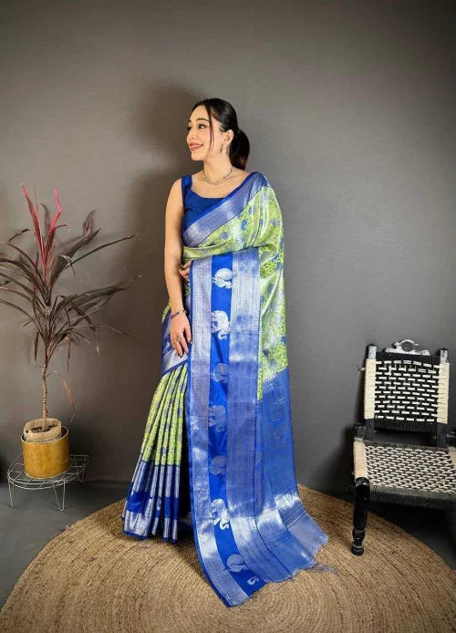 Kanjivaram Silk Designer Saree in Lavender