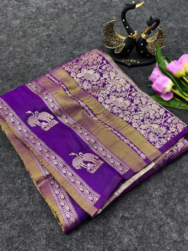 Across Paithani Silk Kalamkari Saree