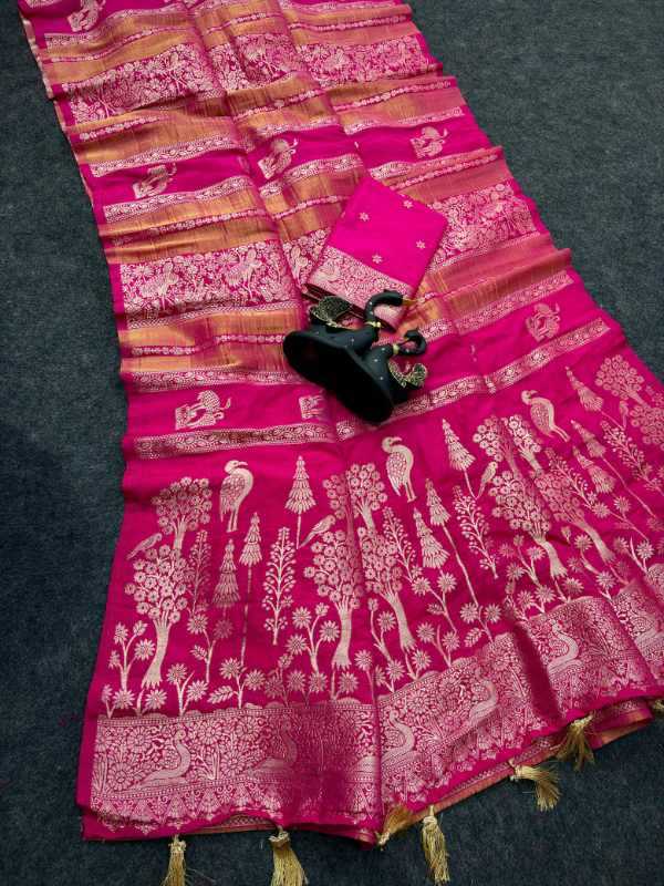 Across Paithani Silk Kalamkari Saree