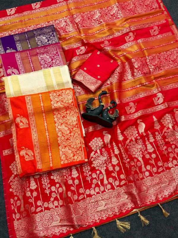 Across Paithani Silk Kalamkari Saree