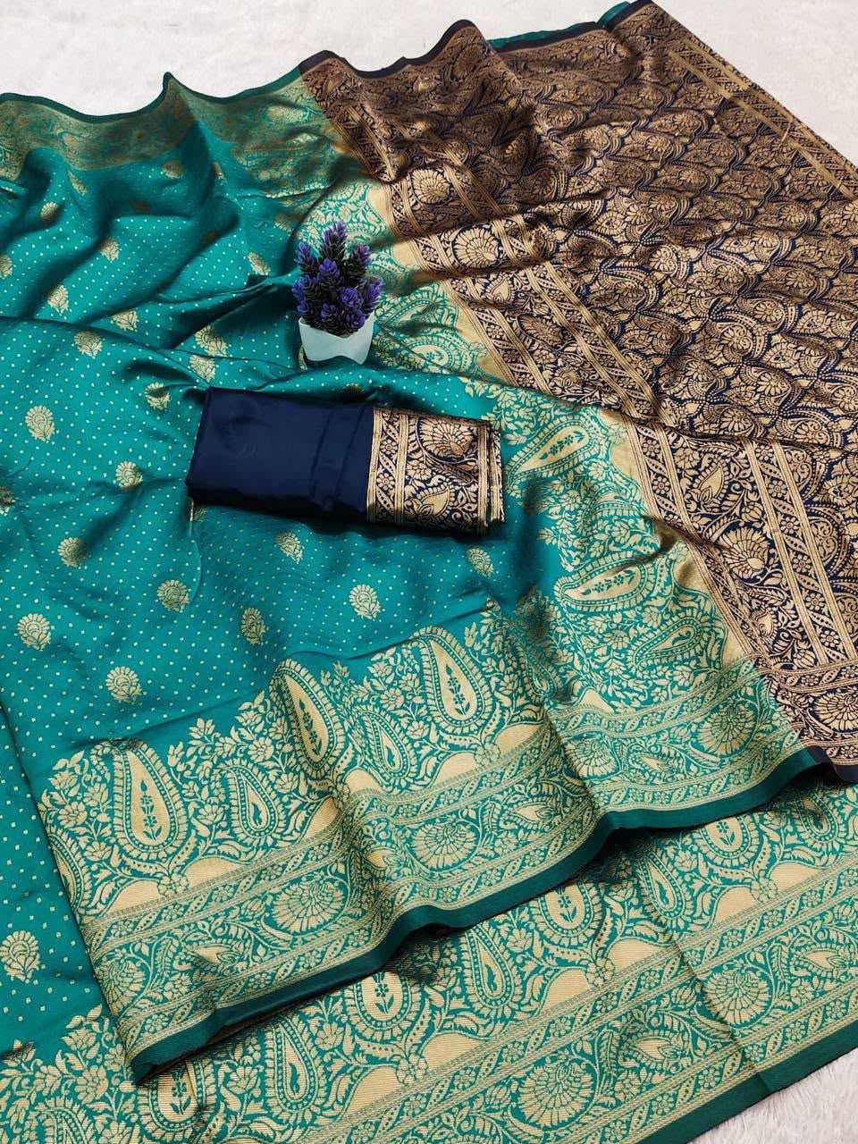 Aratrika Lichi Silk Banarasi Saree