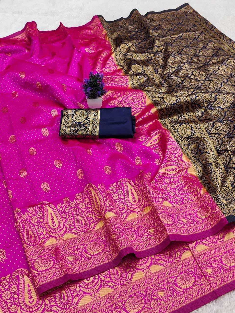 Aratrika Lichi Silk Banarasi Saree
