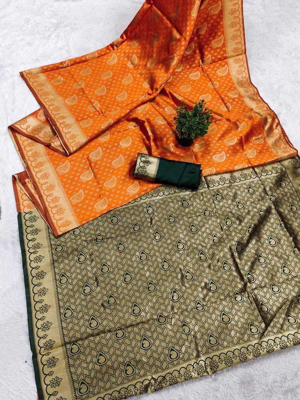 Aratrika Lichi Silk Banarasi Saree