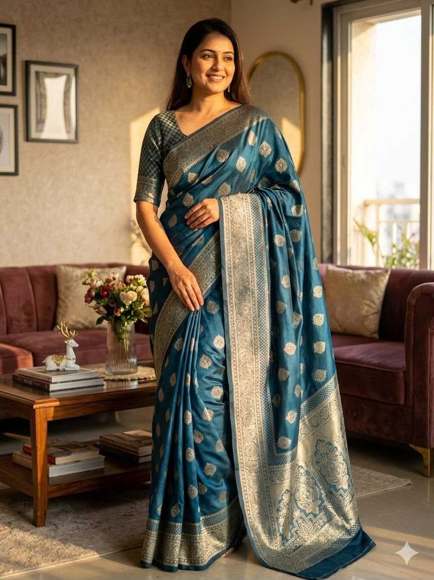 Aruna Lichi Silk Banarasi Saree