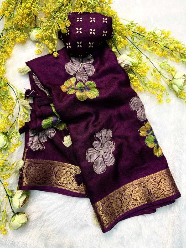 Crepe Silk Tussar Saree