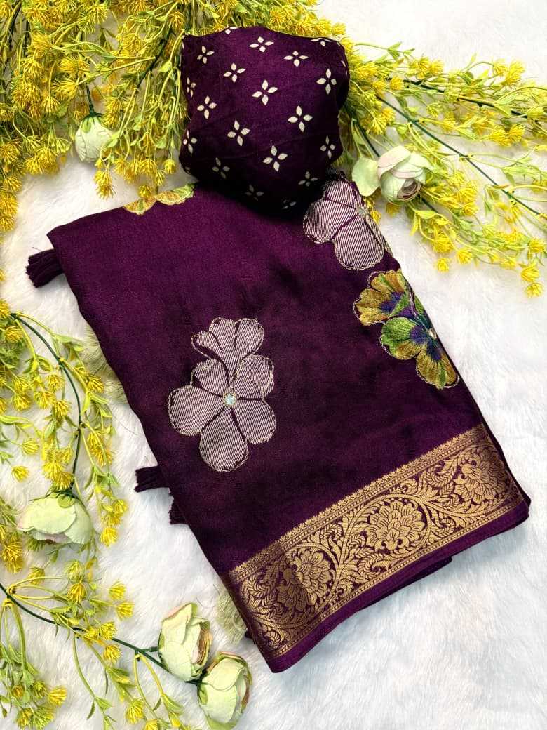 Crepe Silk Tussar Saree