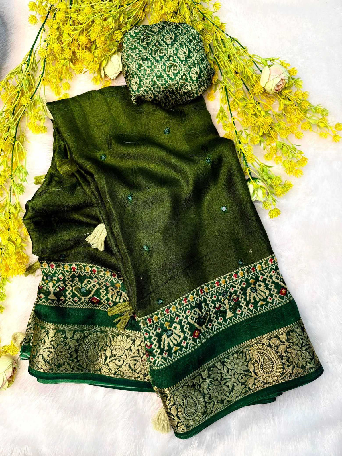 Crepe Silk Tussar Saree