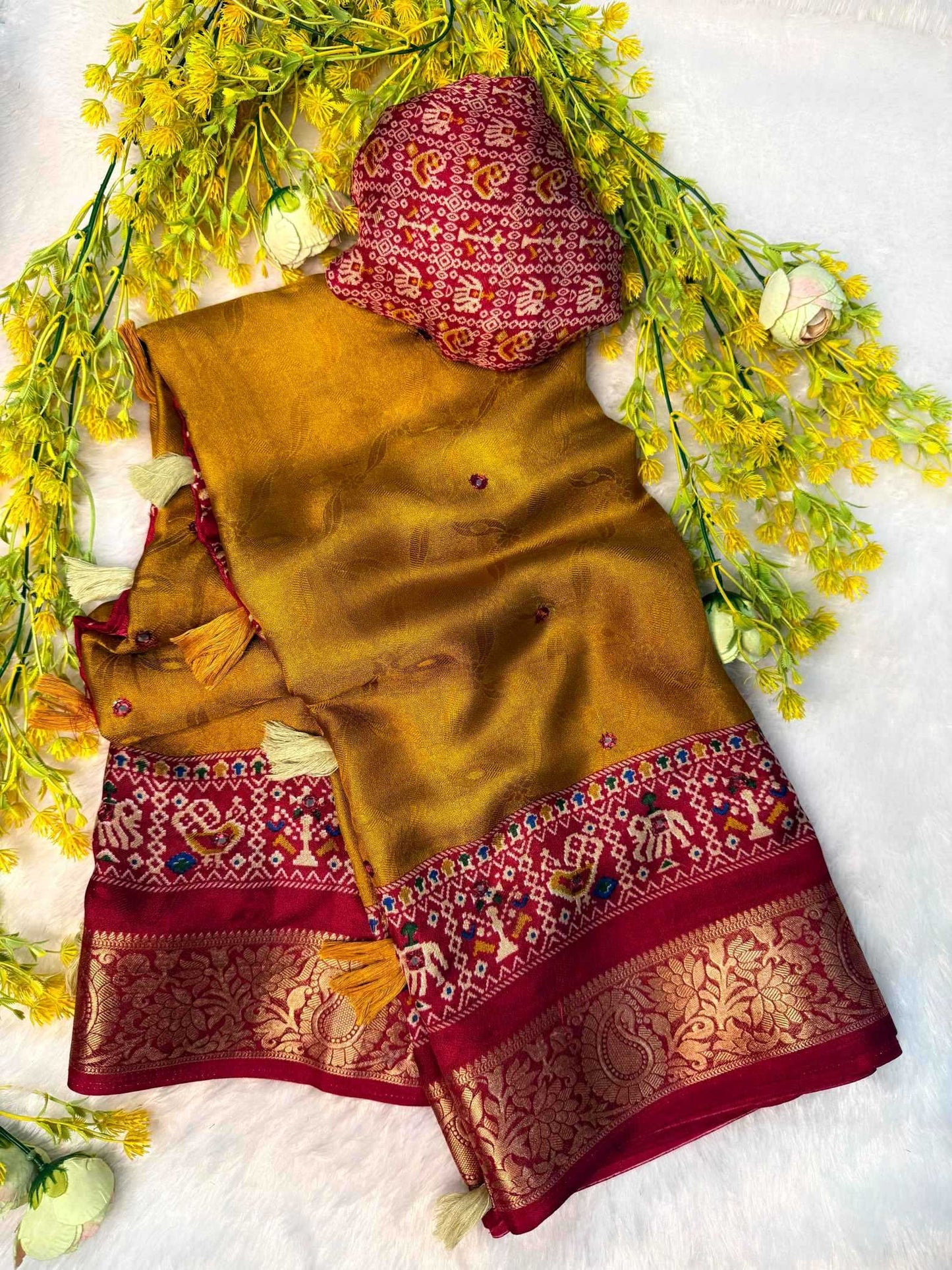 Crepe Silk Tussar Saree