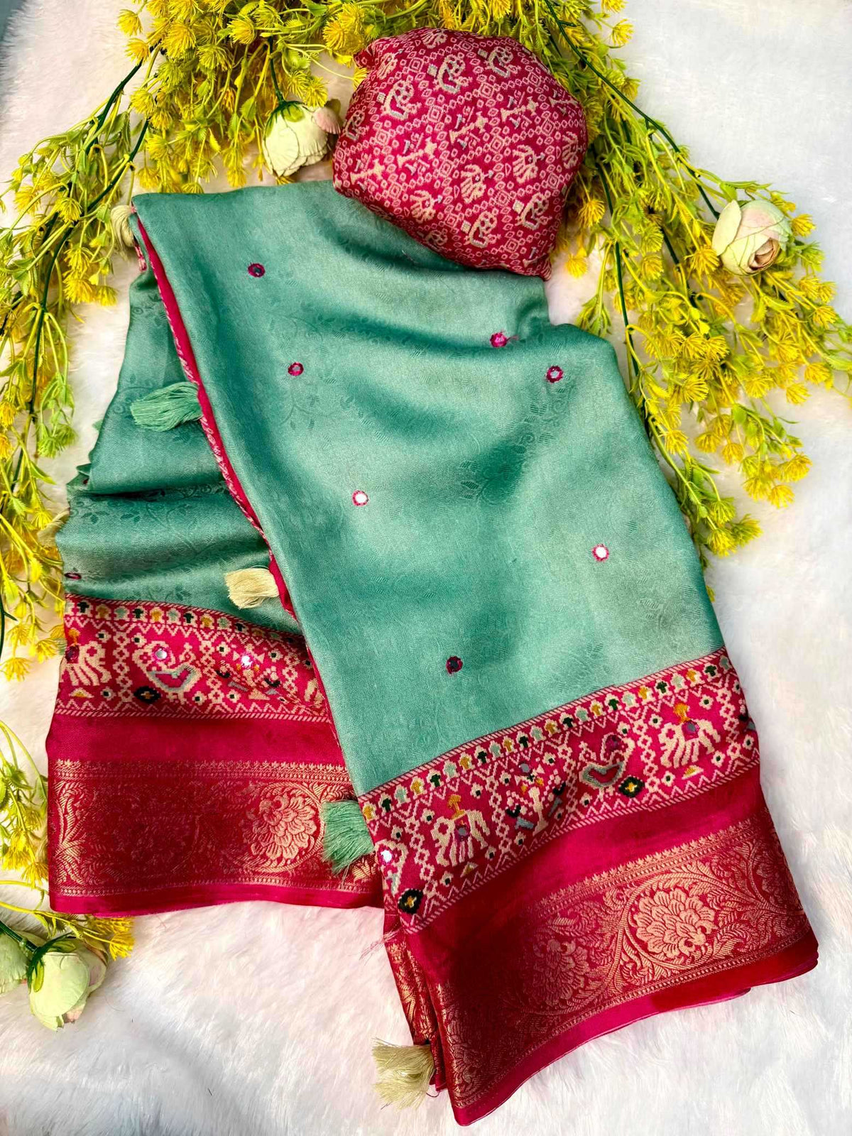 Crepe Silk Tussar Saree