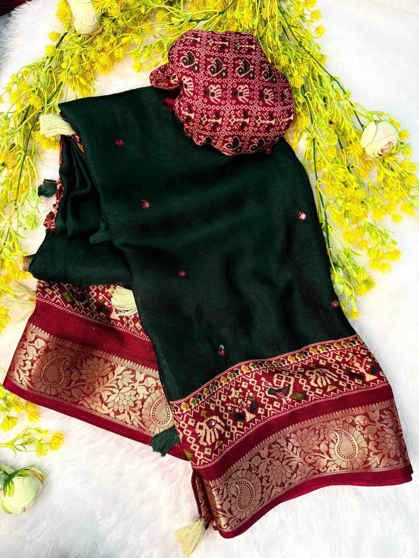 Crepe Silk Tussar Saree