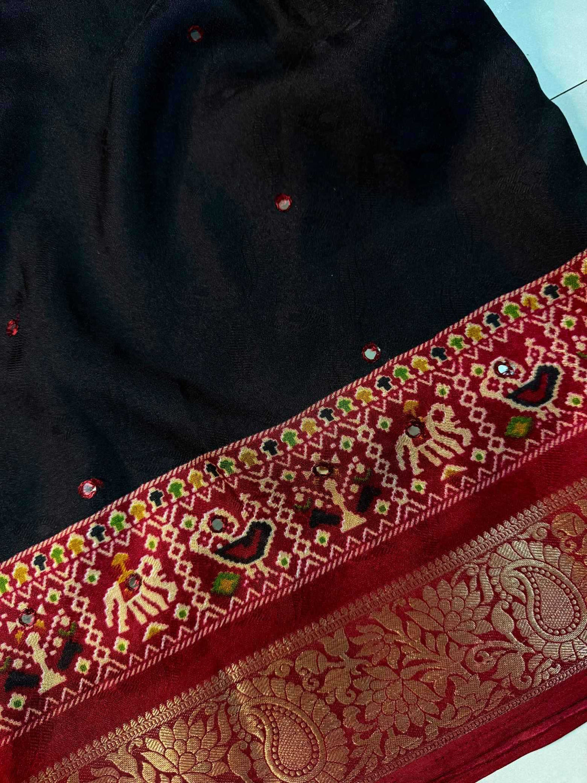 Crepe Silk Tussar Saree