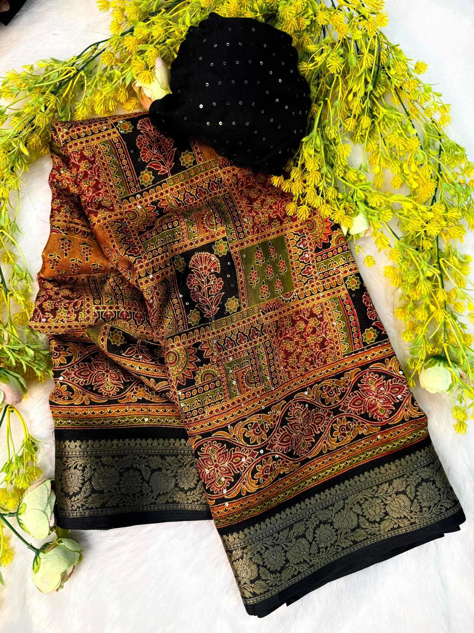 Pure Silk Printed Saree