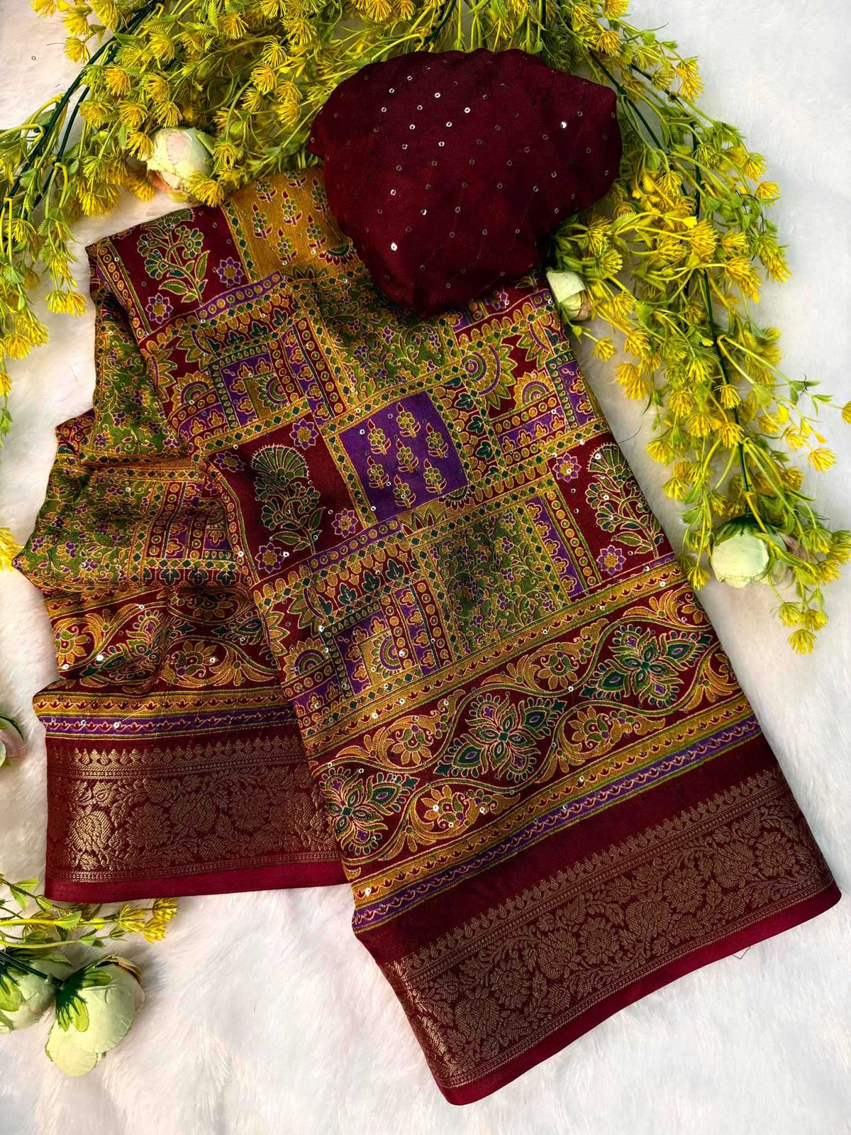 Pure Silk Printed Saree