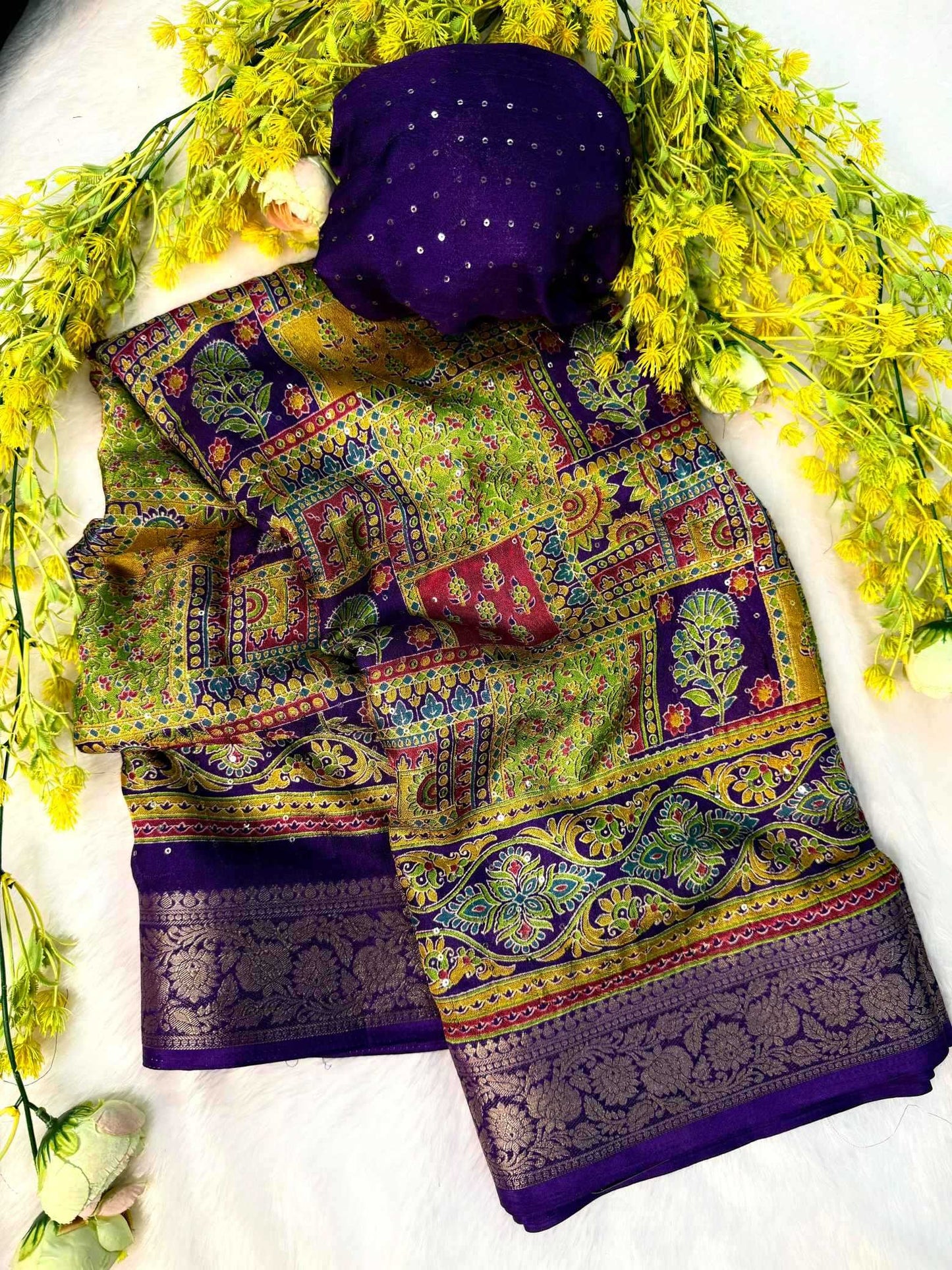 Pure Silk Printed Saree