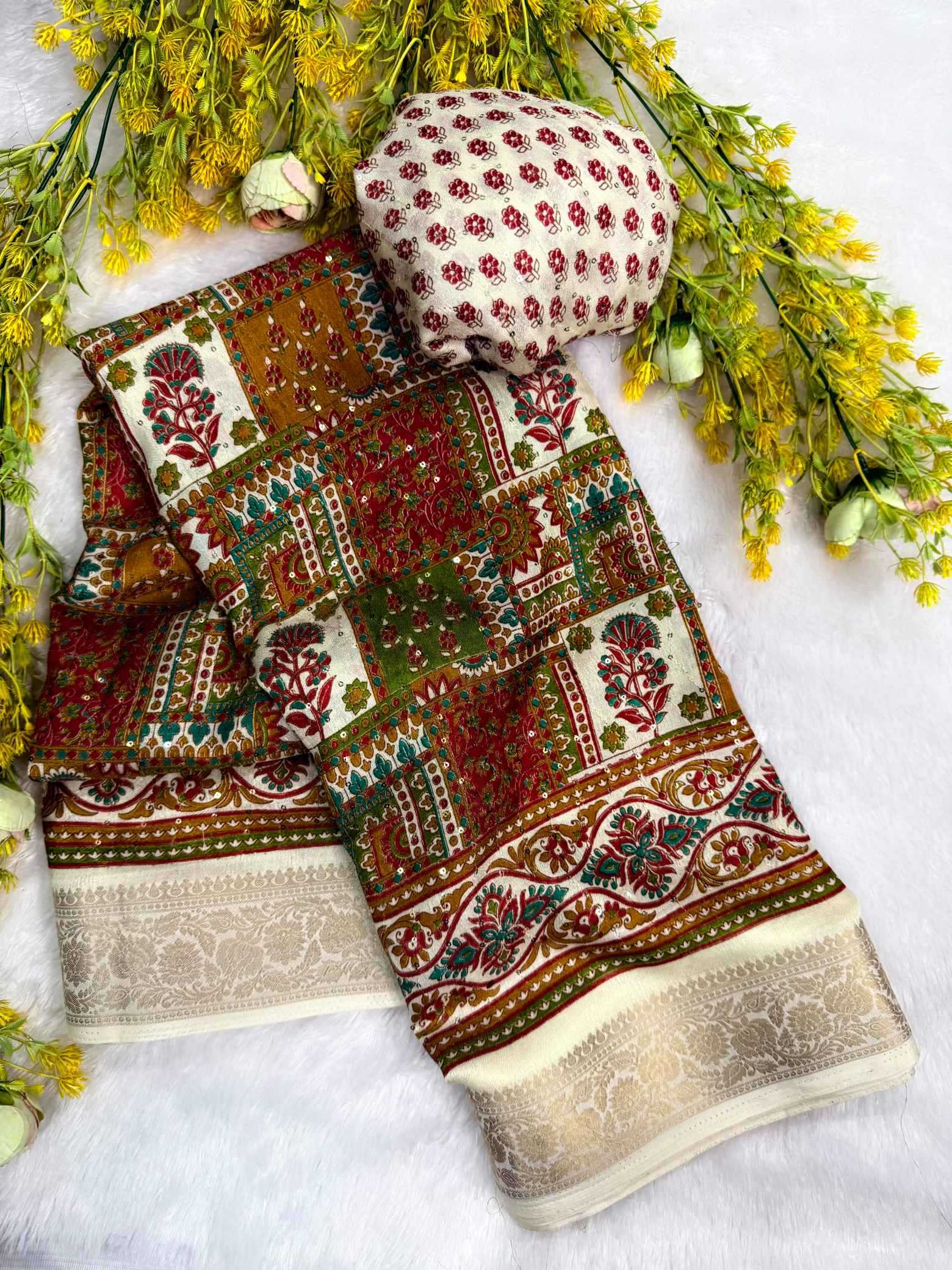 Pure Silk Printed Saree