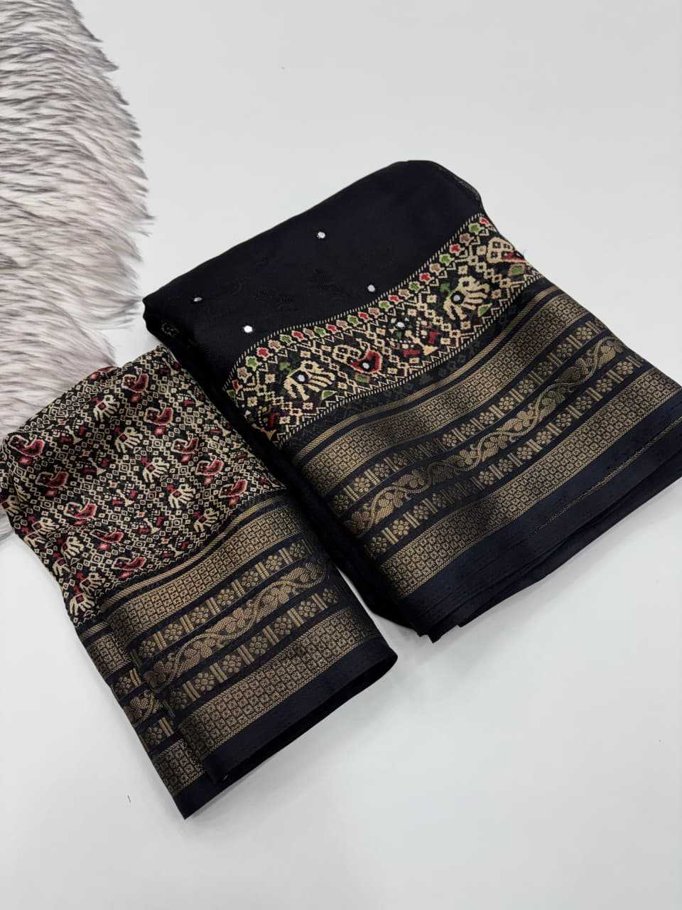 Mirror Work Saree