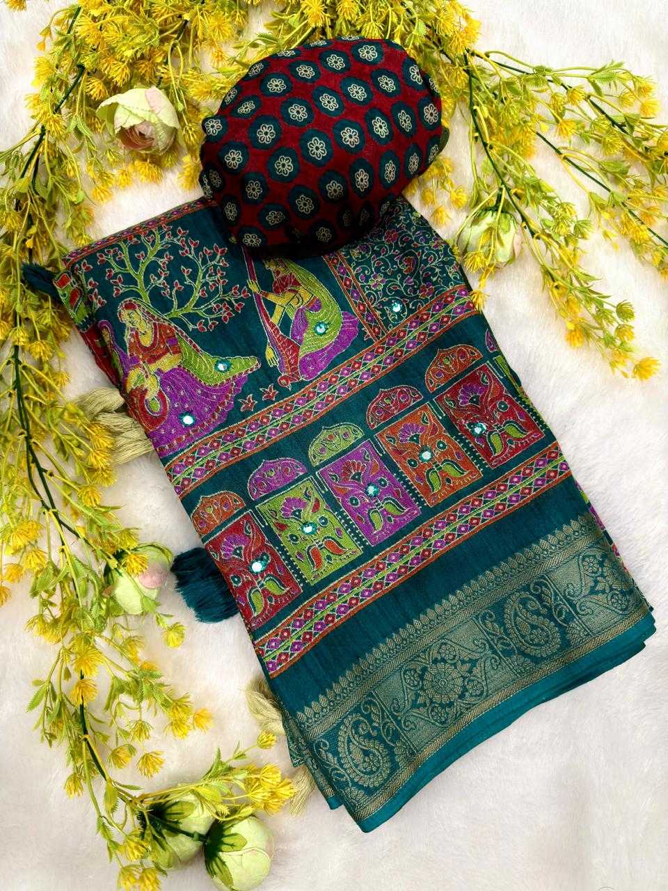 Crepe Silk Gajji Modal Saree
