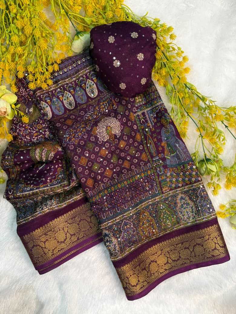 Alvira Pure Silk Printed Saree