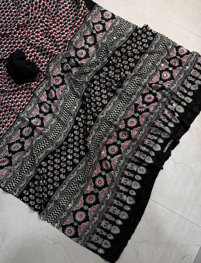 Ajrakh Saree